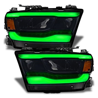 Oracle 19-21 Dodge RAM 1500 RGB+W Headlight DRL Kit - Reflector LED Headlights - SEE WARRANTY-Headlights-Deviate Dezigns (DV8DZ9)