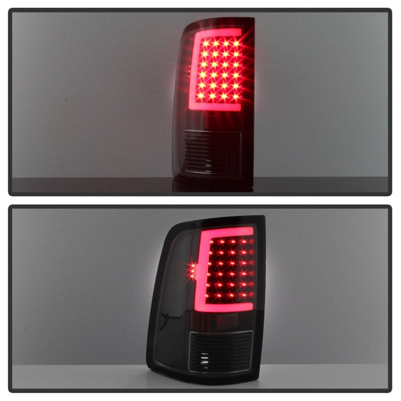 xTune 09-18 Dodge Ram 1500 LED Tail Lights - Black Smoke (ALT-ON-DR09-LBLED-BSM)-Tail Lights-Deviate Dezigns (DV8DZ9)