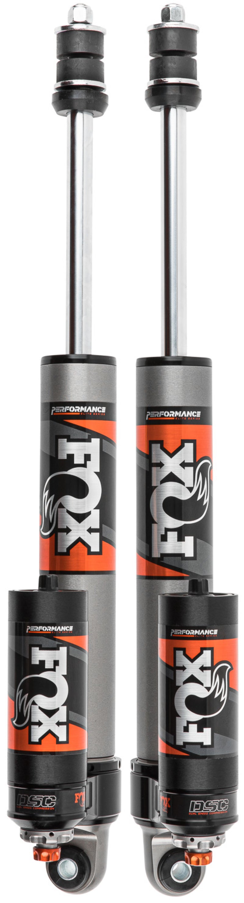 Fox 14-22 Ram 2500 4WD 0-1.5in Lift Rear Performance Elite Series 2.5 Reservoir Shocks - Adjustable-Coilovers-Deviate Dezigns (DV8DZ9)