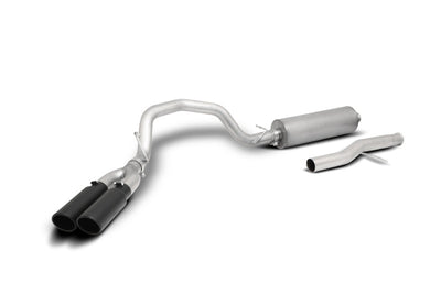 Gibson 21-22 Yukon/ Tahoe 5.3L Black Elite Cat-Back Dual Sport Exhaust System - Stainless-Catback-Deviate Dezigns (DV8DZ9)