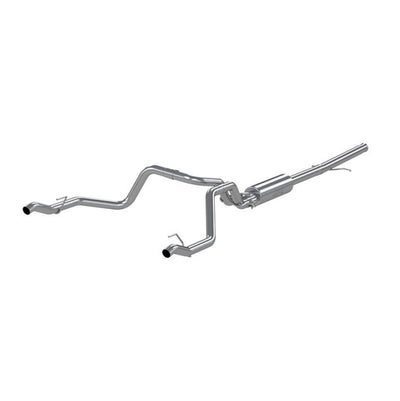 MBRP 2019 Chevrolet Silverado 1500 4.3L/5.3L 2.5in Cat Back Dual Rear Exit - Aluminized-Catback-Deviate Dezigns (DV8DZ9)