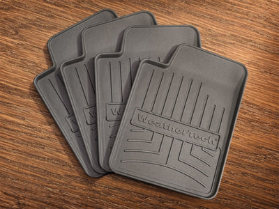 WeatherTech Drink Coasters Set of 4 Black-Gloves-Deviate Dezigns (DV8DZ9)