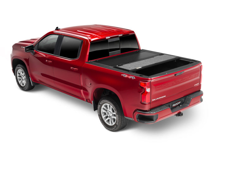 UnderCover 14-18 Chevy Silverado 1500 (19 Legacy) 5.8ft Ultra Flex Bed Cover - Black Textured-Bed Covers - Folding-Deviate Dezigns (DV8DZ9)