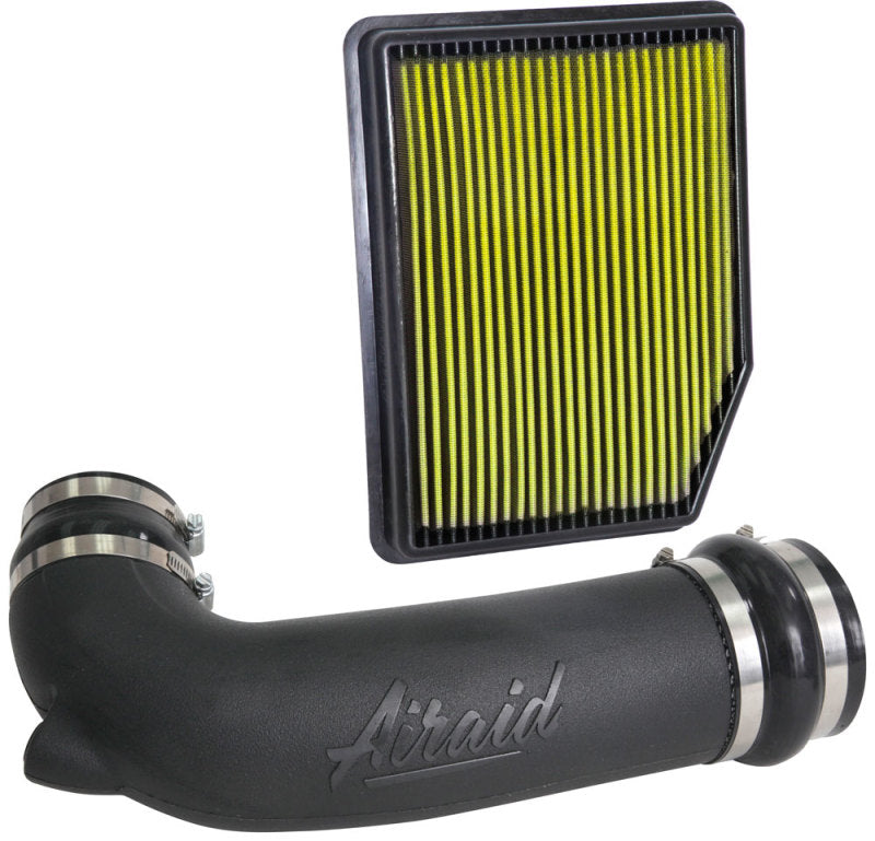 Airaid 19-20 Chevrolet Silverado 1500 V6-4.3L Jr Intake Kit - Oiled / Yellow Media-Cold Air Intakes-Deviate Dezigns (DV8DZ9)