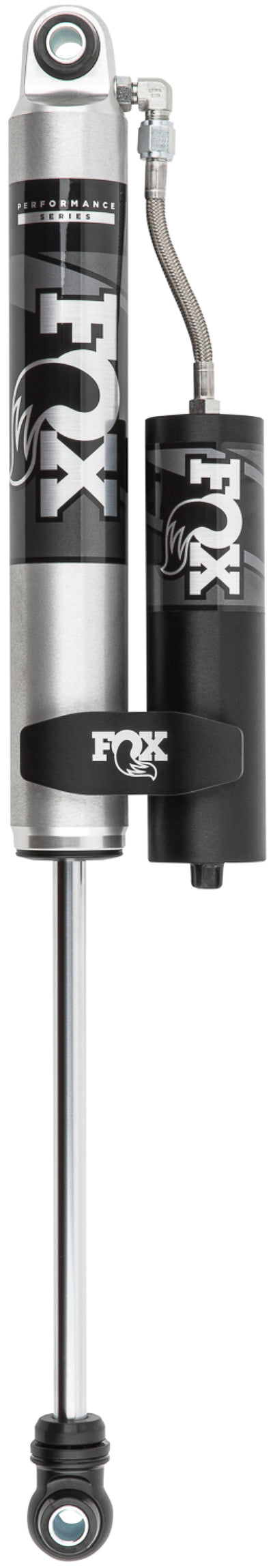 Fox 20+ GM 2500/3500 HD 2.0 Performance Series Smooth Body Reservoir Rear Shock 0-1in Lift-Shocks and Struts-Deviate Dezigns (DV8DZ9)