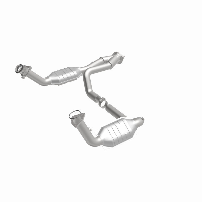 MagnaFlow Conv DF 02-06 Cadillac Escalade / 02-06 Chevy Avalanche 5.3L Dual Conv Y-Pipe Assembly 2WD-Catalytic Converter Direct Fit-Deviate Dezigns (DV8DZ9)