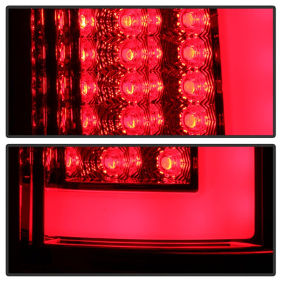 Spyder 03-06 Dodge Ram 2500/3500 V3 Light Bar LED Tail Light - Red Clear (ALT-YD-DRAM02V3-LBLED-RC)-Tail Lights-Deviate Dezigns (DV8DZ9)