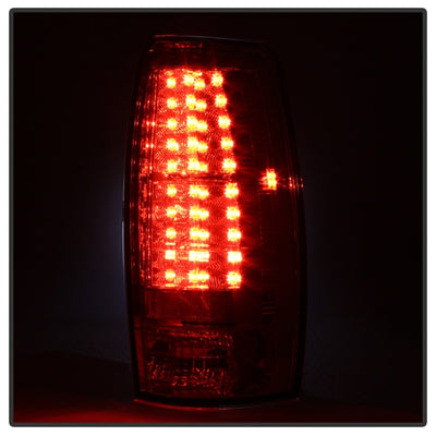 Spyder Chevy Avalanche 07-13 LED Tail Lights Red Clear ALT-YD-CAV07-LED-RC-Tail Lights-Deviate Dezigns (DV8DZ9)