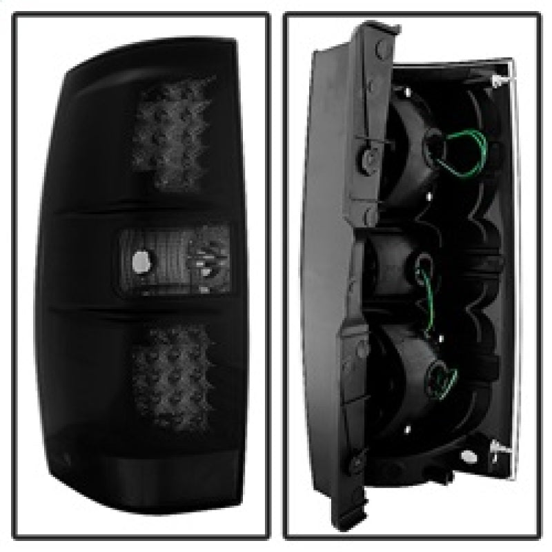 Xtune Mc Yukon/Yukon Denali 07-14 LED Tail Lights Black Smoked ALT-JH-CSUB07-LED-G2-BSM-Tail Lights-Deviate Dezigns (DV8DZ9)