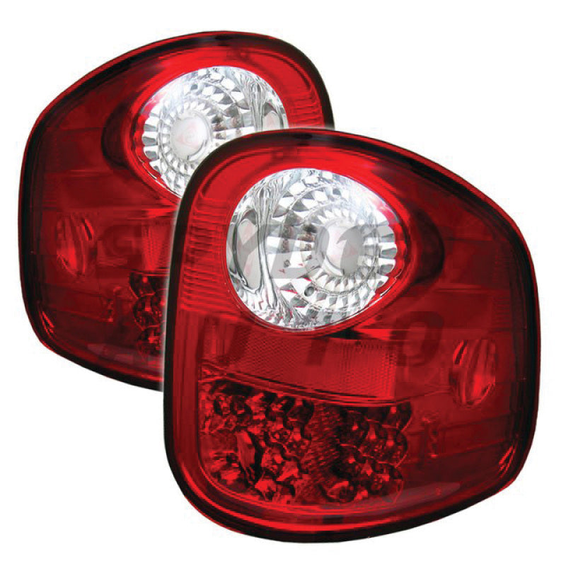 Spyder Ford F150 Flareside 97-03 LED Tail Lights Red Clear ALT-YD-FF15097FS-LED-RC-Tail Lights-Deviate Dezigns (DV8DZ9)