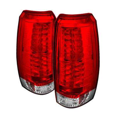 Spyder Chevy Avalanche 07-13 LED Tail Lights Red Clear ALT-YD-CAV07-LED-RC-Tail Lights-Deviate Dezigns (DV8DZ9)