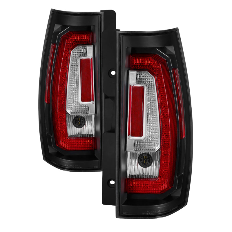 Spyder Chevy Suburban/Tahoe 07-14 V2 - Light Bar LED Tail Lights - Black ALT-YD-CSUB07V2-LED-BK-Tail Lights-Deviate Dezigns (DV8DZ9)