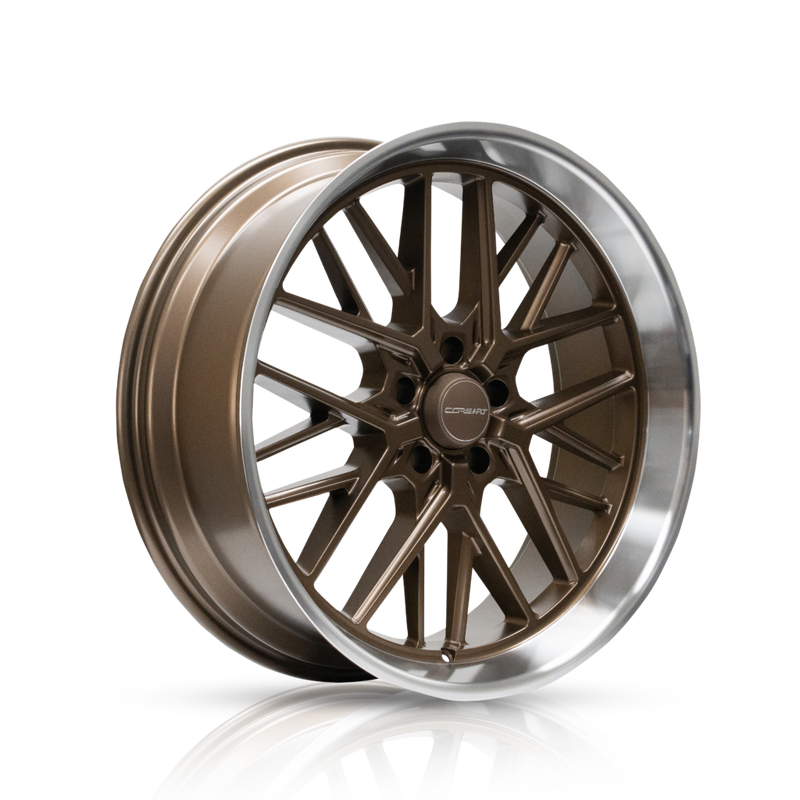 Corsart - Kingpin / 20x8.5 / 5x4.75 / ET6 - Matte Bronze With Diamond Cut Lip-Wheels-Deviate Dezigns (DV8DZ9)