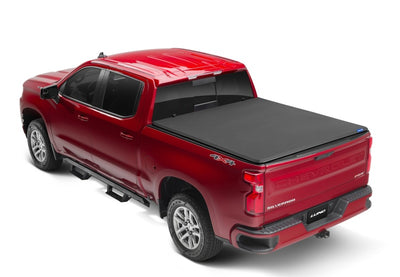 Lund 19-23 Chevrolet Silverado 1500 6.5ft Bed Genesis Elite Tri-Fold Tonneau - Black-Tonneau Covers - Soft Fold-Deviate Dezigns (DV8DZ9)