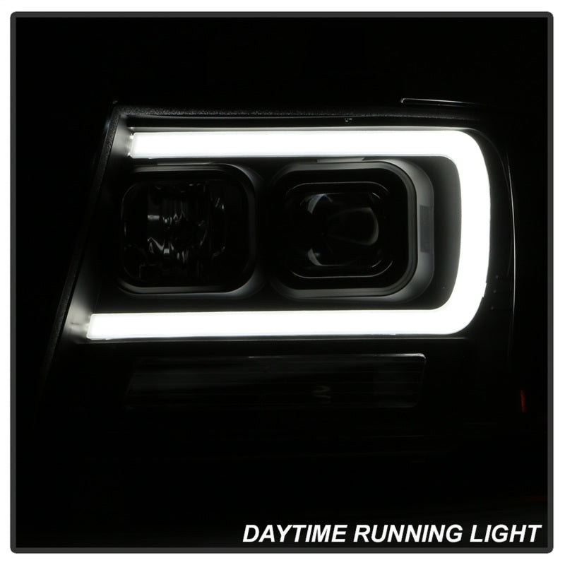 Spyder 07-14 Chevy Suburban/1500/2500/Tahoe V2 Projector Headlights All Blk PRO-YD-CSUB07V2-DRL-BKV2-Headlights-Deviate Dezigns (DV8DZ9)