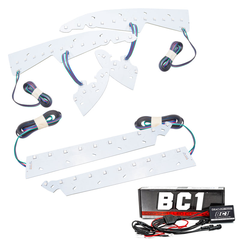 Oracle 14-15 GMC Sierra Headlight DRL Upgrade Kit - ColorSHIFT w/ BC1 Controller SEE WARRANTY-Headlights-Deviate Dezigns (DV8DZ9)