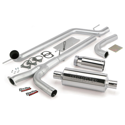 Banks Power 04-14 Nissan 5.6L Titan (All) Monster Exhaust System - SS Single Exhaust w/ Chrome Tip-Catback-Deviate Dezigns (DV8DZ9)