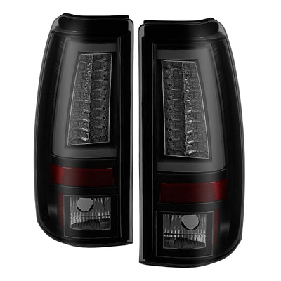 Spyder 03-06 Chevy Silverado (Does Not Fit Stepside) Version 2 LED Tail Lights - Black Smoke-Tail Lights-Deviate Dezigns (DV8DZ9)