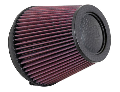 K&N Filter Universal Air Filter Carbon Fiber Top With 6in Flange x 7.5in Base x 6in H-Air Filters - Universal Fit-Deviate Dezigns (DV8DZ9)