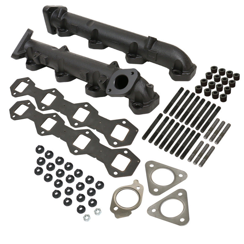 BD Diesel Exhaust Manifold Kit - Ford 2011-2014 F250/F350/F450/F550 6.7L PowerStroke-Headers & Manifolds-Deviate Dezigns (DV8DZ9)