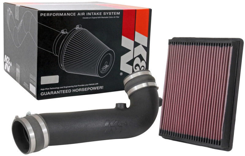 K&N 17-19 Chevrolet Silverado V8-5.3L Performance Intake Kit-Cold Air Intakes-Deviate Dezigns (DV8DZ9)