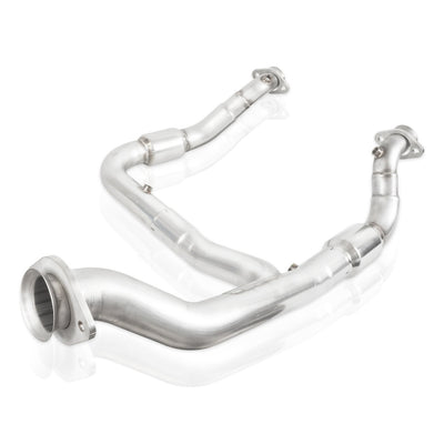 Stainless Works 15-18 F-150 3.5L Downpipe 3in High-Flow Cats Y-Pipe Factory Connection-Downpipes-Deviate Dezigns (DV8DZ9)