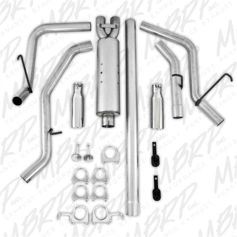 MBRP 2006-2008 Dodge Ram Hemi 1500 5.7L SC/CC-SB Cat Back Dual Split Side-Catback-Deviate Dezigns (DV8DZ9)