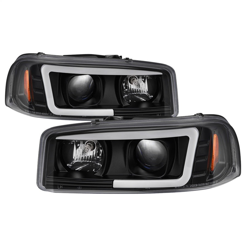 Spyder GMC Sierra 1500/2500/3500 99-06 V2 Projector Headlights - DRL - Black PRO-YD-CDE00V2-LB-BK-Headlights-Deviate Dezigns (DV8DZ9)