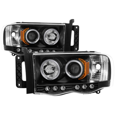 Spyder Dodge Ram 1500 02-05 03-05 Projector Headlights CCFL Halo LED Blk PRO-YD-DR02-CCFL-BK-Headlights-Deviate Dezigns (DV8DZ9)