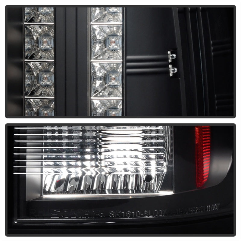 Spyder Chevy Silverado 07-13 LED Tail Lights Blk ALT-YD-CS07-LED-BK-Tail Lights-Deviate Dezigns (DV8DZ9)