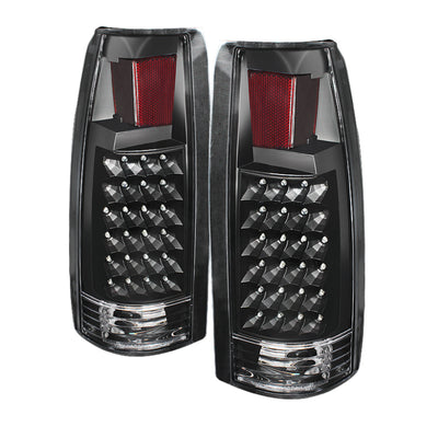 Xtune Yukon Denali 99-00 LED Tail Lights Black ALT-JH-CCK88-LED-BK-Tail Lights-Deviate Dezigns (DV8DZ9)