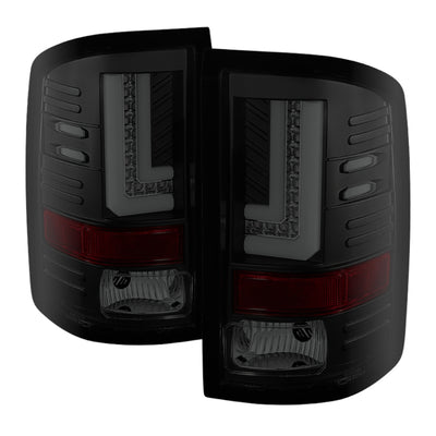 Spyder GMC Sierra 14-16 LED Tail Lights Black Smoke ALT-YD-GS14-LBLED-BSM-Tail Lights-Deviate Dezigns (DV8DZ9)