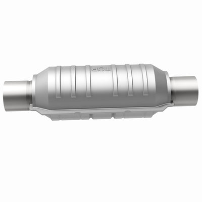 MagnaFlow Catalytic Converter 2 in Inlet 2 in Outlet 11 in Length SS-Catalytic Converter Universal-Deviate Dezigns (DV8DZ9)