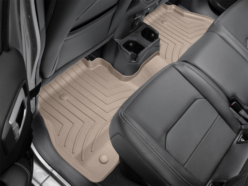 WeatherTech 2015-2019 Ford Explorer Rear FloorLiner HP - Tan-Floor Mats - Rubber-Deviate Dezigns (DV8DZ9)