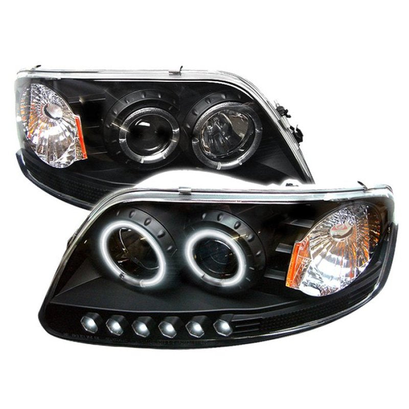 Spyder Ford F150 97-03/Expedition 97-02 1PC Projector - CCFL Halo LED Blk PRO-YD-FF15097-1P-CCFL-BK-Headlights-Deviate Dezigns (DV8DZ9)