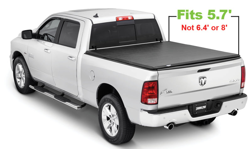 Tonno Pro 09-17 Dodge RAM 1500 5.7ft Fleetside Hard Fold Tonneau Cover-Tonneau Covers - Hard Fold-Deviate Dezigns (DV8DZ9)