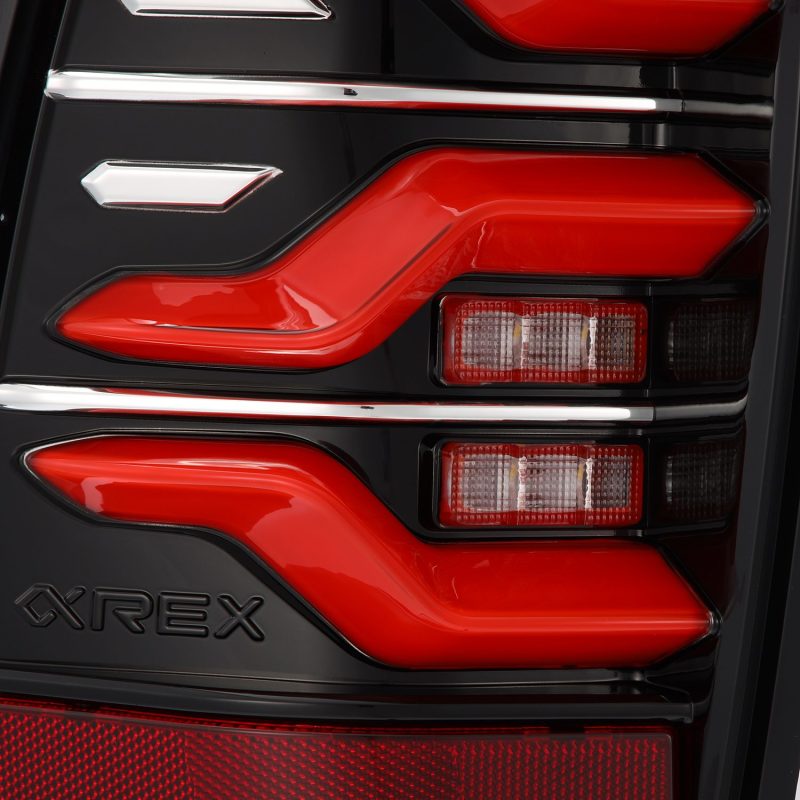 AlphaRex 05-15 Toyota Tacoma LUXX LED Taillights Blk/Red w/Activ Light/Seq Signal-Headlights-Deviate Dezigns (DV8DZ9)