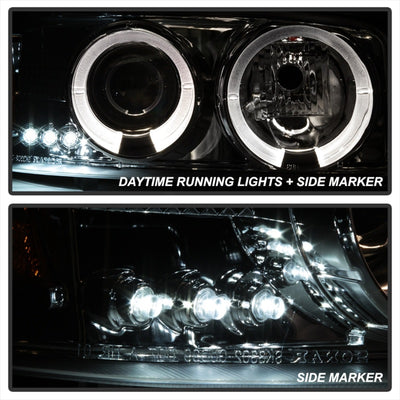 Spyder GMC Sierra 1500/2500/3500 99-06 Projector Headlights LED Halo LED Smoke PRO-YD-CDE00-HL-SMC-Headlights-Deviate Dezigns (DV8DZ9)