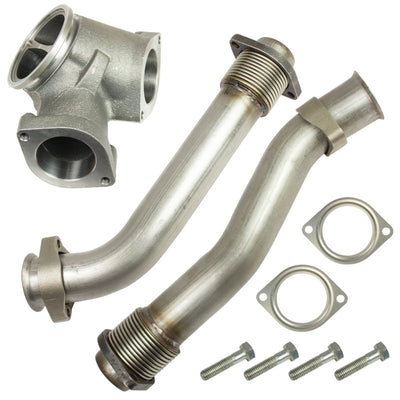 BD Diesel UpPipe Kit - Ford 1999.5-2003 7.3L PowerStroke-Connecting Pipes-Deviate Dezigns (DV8DZ9)