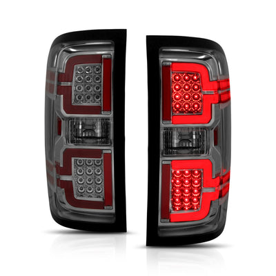 ANZO 2014-2018 Chevy Silverado 1500 LED Taillights Smoke-Tail Lights-Deviate Dezigns (DV8DZ9)