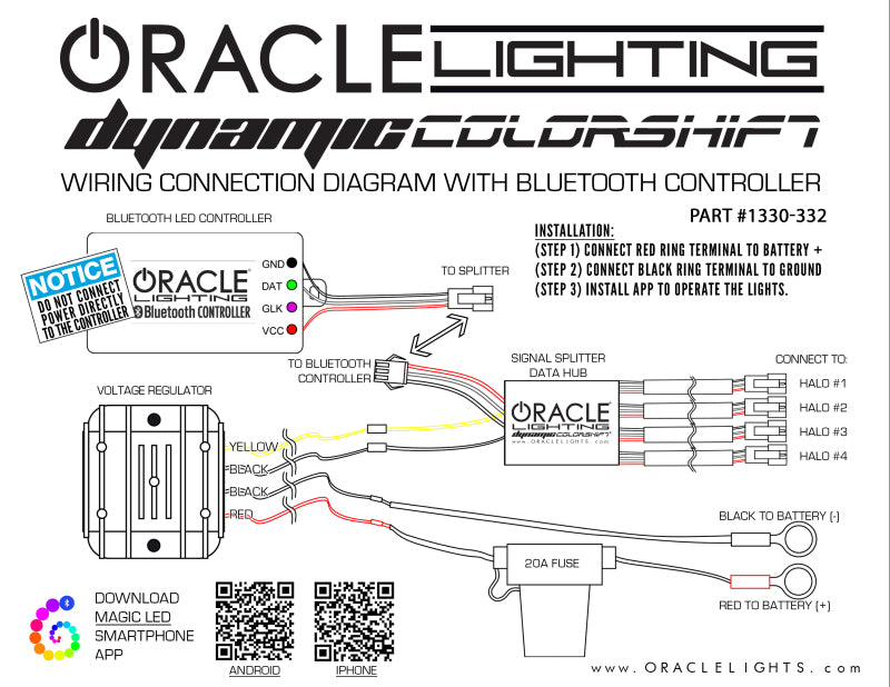 Oracle 13-18 Dodge Ram Dynamic DRL Replacement + Turn Signals - ColorSHIFT - Dynamic SEE WARRANTY-Headlights-Deviate Dezigns (DV8DZ9)