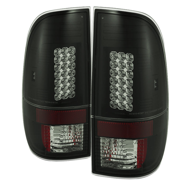 Spyder Ford F150 side 97-03/F250 Super Duty 99-07 LED Tail Lights Blk Smke ALT-YD-FF15097-LED-BSM-Tail Lights-Deviate Dezigns (DV8DZ9)