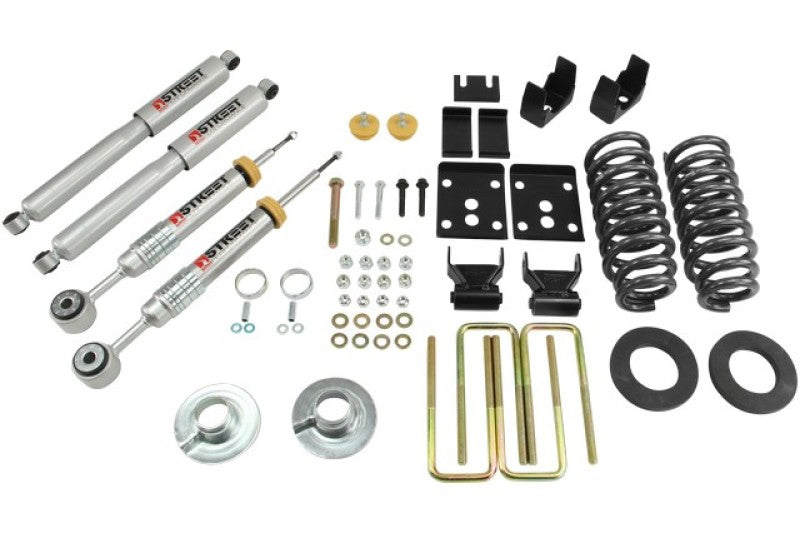 Belltech - Front And Rear Complete Kit W/ Street Performance Shocks | 09-13 Ford F150 (Std Cab) 2WD | 2" or 3" F / 5.5" R Drop-Lowering Kits-Deviate Dezigns (DV8DZ9)