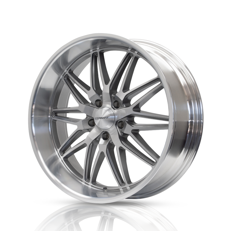 Corsart - Alcatraz / 20x10 / 5x4.75 / ET0 - Gloss Brushed With Diamond Cut Lip-Wheels-Deviate Dezigns (DV8DZ9)