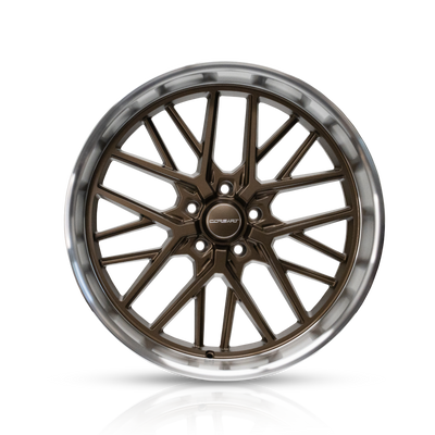 Corsart - Kingpin / 20x8.5 / 5x4.75 / ET6 - Matte Bronze With Diamond Cut Lip-Wheels-Deviate Dezigns (DV8DZ9)