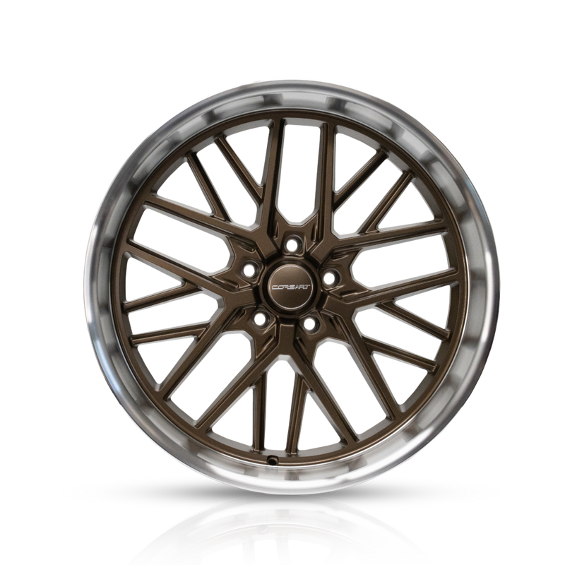 Corsart - Kingpin / 20x8.5 / 5x4.75 / ET6 - Matte Bronze With Diamond Cut Lip-Wheels-Deviate Dezigns (DV8DZ9)