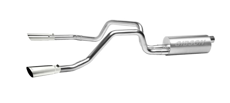 Gibson 04-10 Nissan Titan LE 5.6L 2.5in Cat-Back Dual Split Exhaust - Stainless-Catback-Deviate Dezigns (DV8DZ9)