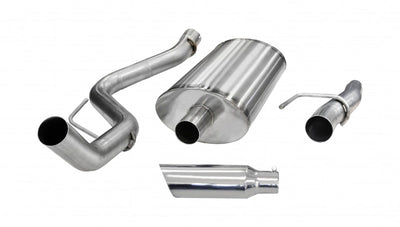 Corsa 2011-2014 Ford F-150 5.0L V8 Polished Sport Cat-Back Exhaust-Catback-Deviate Dezigns (DV8DZ9)