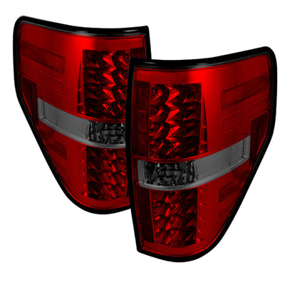 Spyder Ford F150 09-14 LED Tail Lights Red Smoke ALT-YD-FF15009-LED-RS-Tail Lights-Deviate Dezigns (DV8DZ9)
