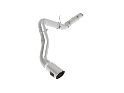 aFe ATLAS 5in DPF-Back Alum Steel Exhaust System w/Polished Tip 19-20 Ram Diesel Trucks L6-6.7L (td)-DPF Back-Deviate Dezigns (DV8DZ9)